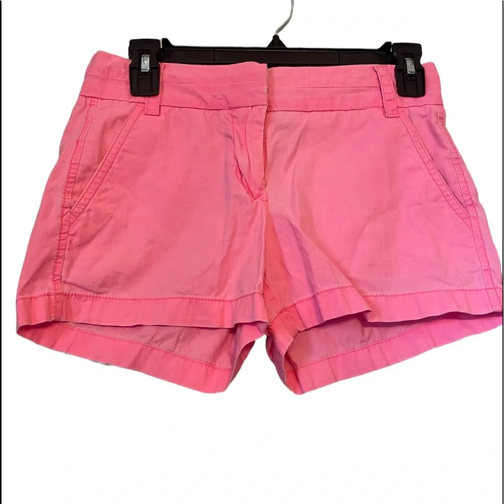 J Crew Hot Pink Chino Shorts